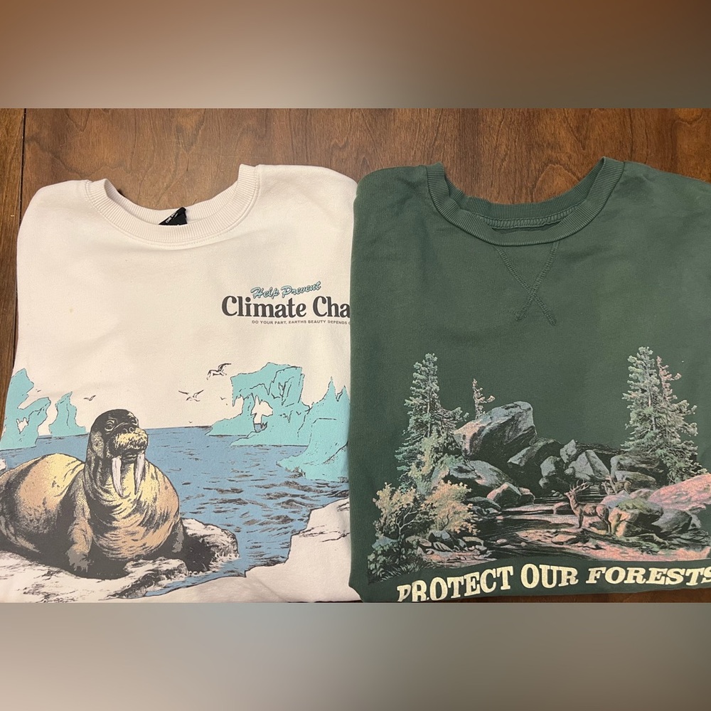 Over sized crew sweatshirts PacSun PS/LA